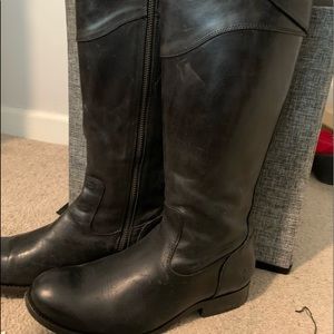 FRYE TALL BLACK BOOTS, HARDLY WORN SIZE 7
